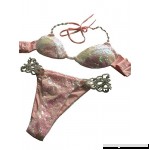 Miss ord Women's Metal Chain Sequin Swimsuit Glitter Bikini Sets  B06XKPZQ13